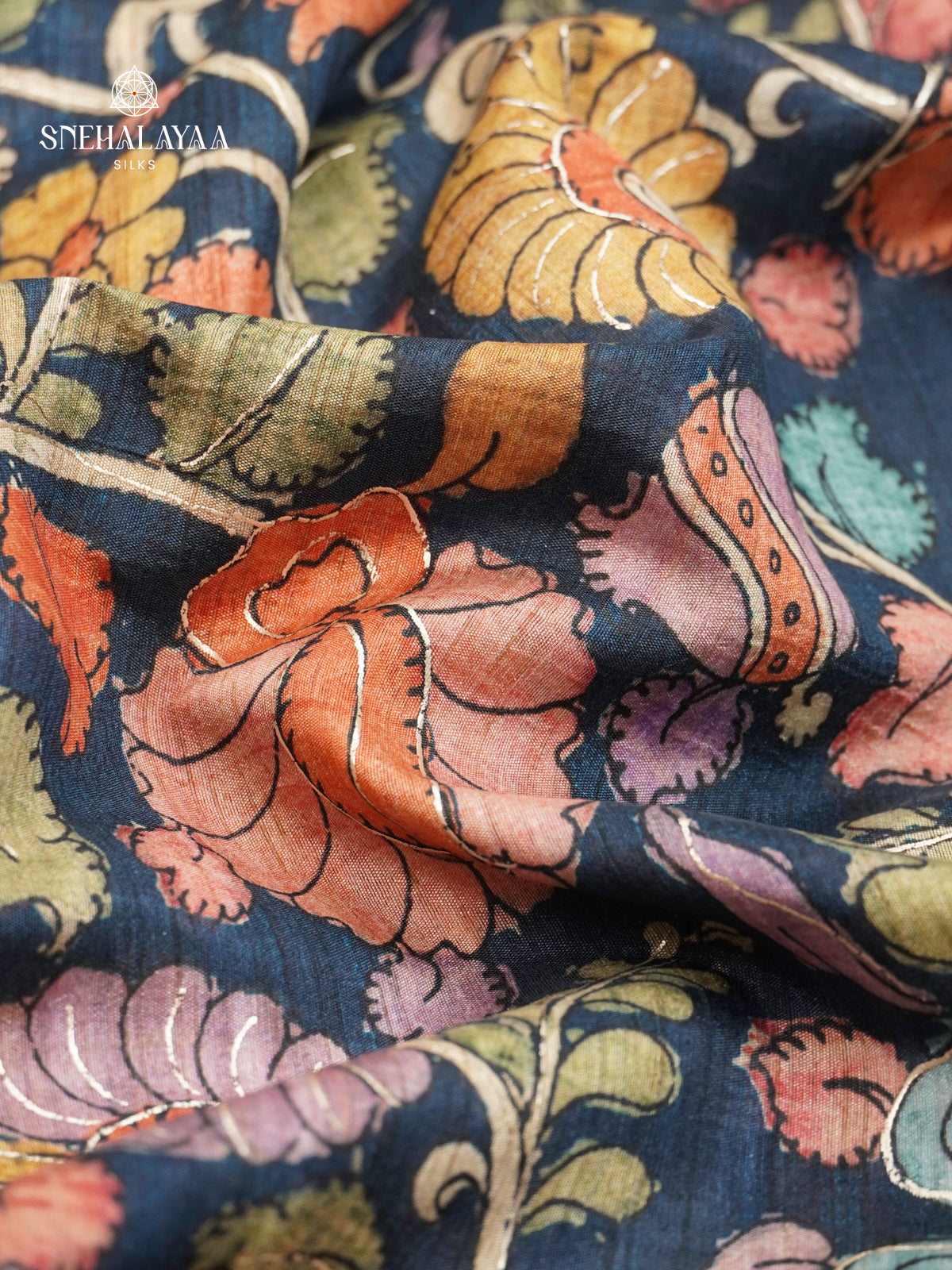 Black Munga Tussar Saree