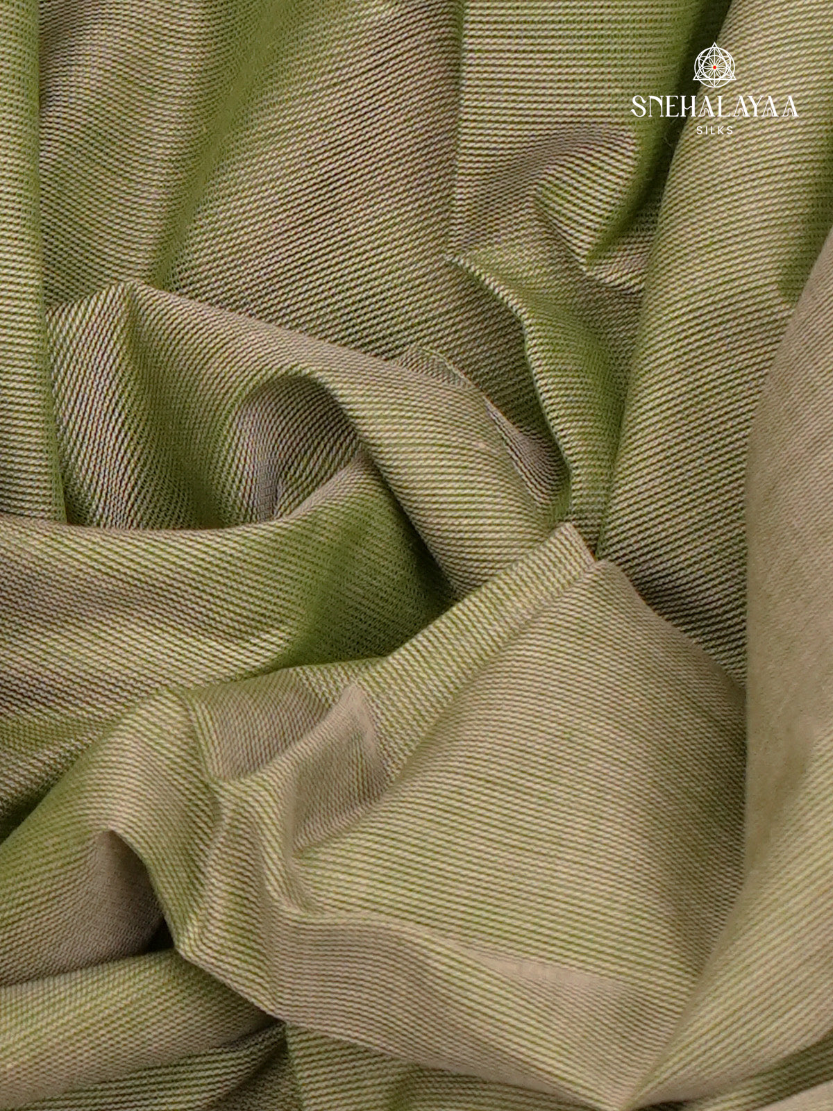 Olive Green Chettinad Cotton Saree
