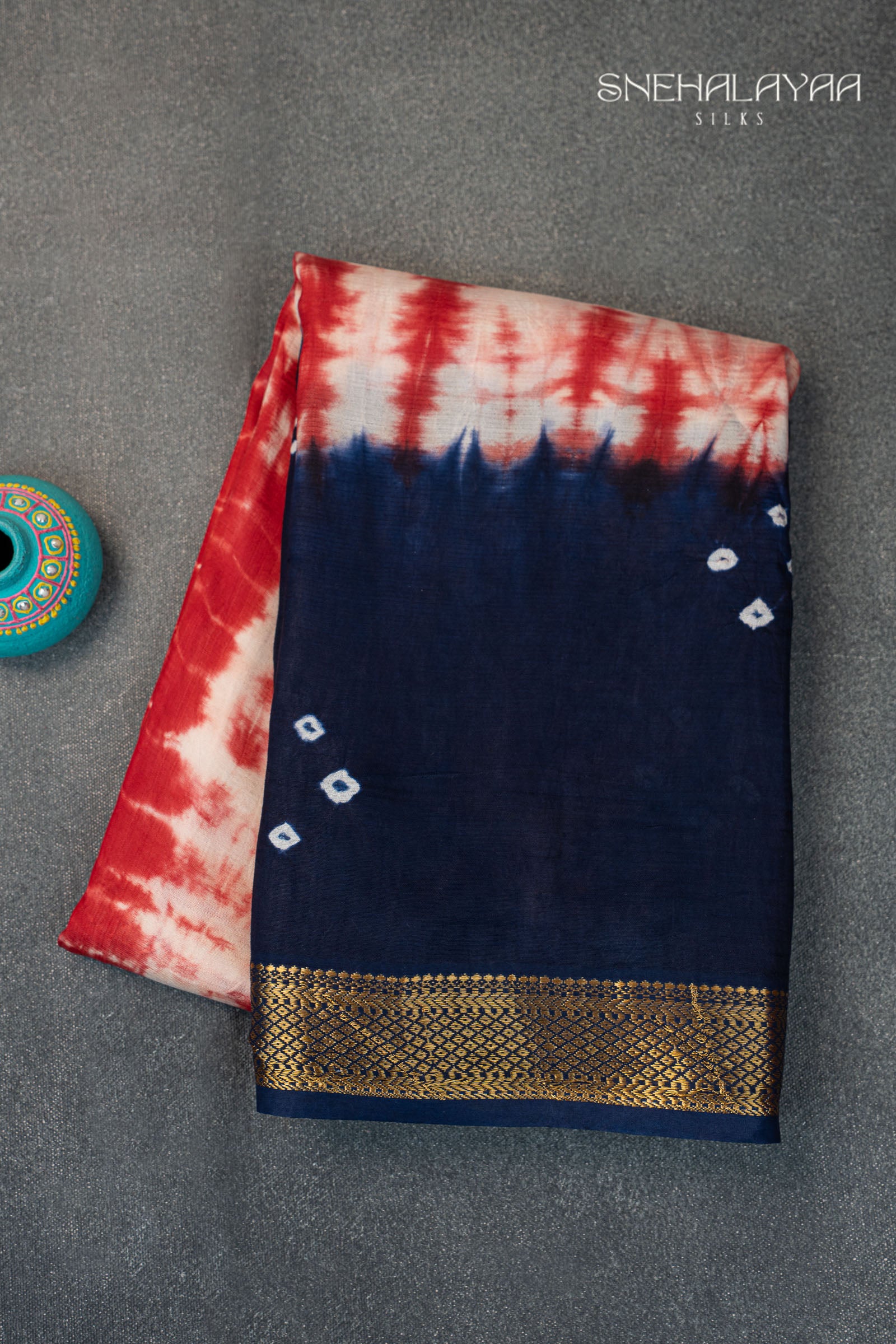 Red Semi Mangalgiri Silk Cotton Saree