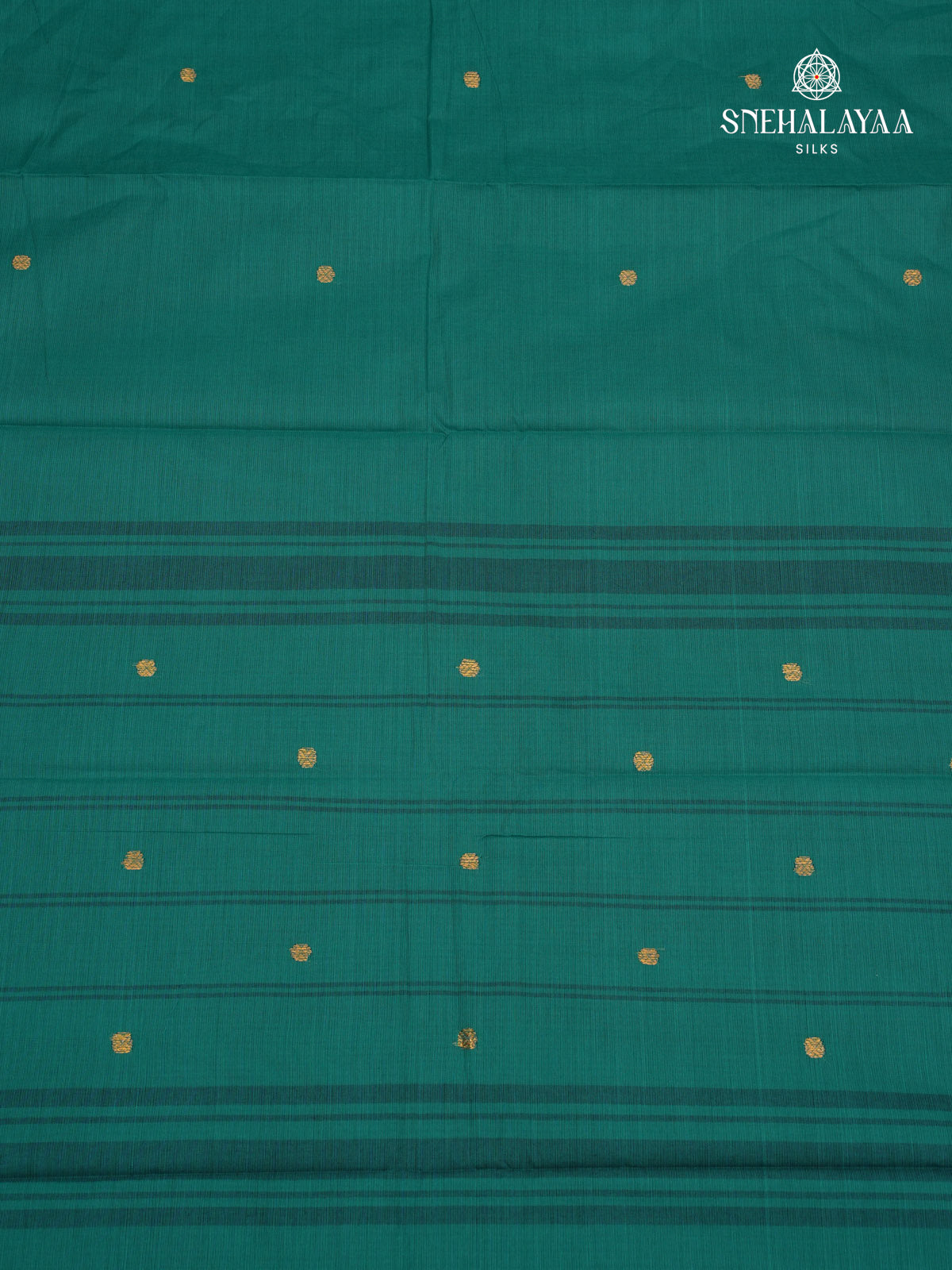 Peacock Blue Chettinad Cotton Saree