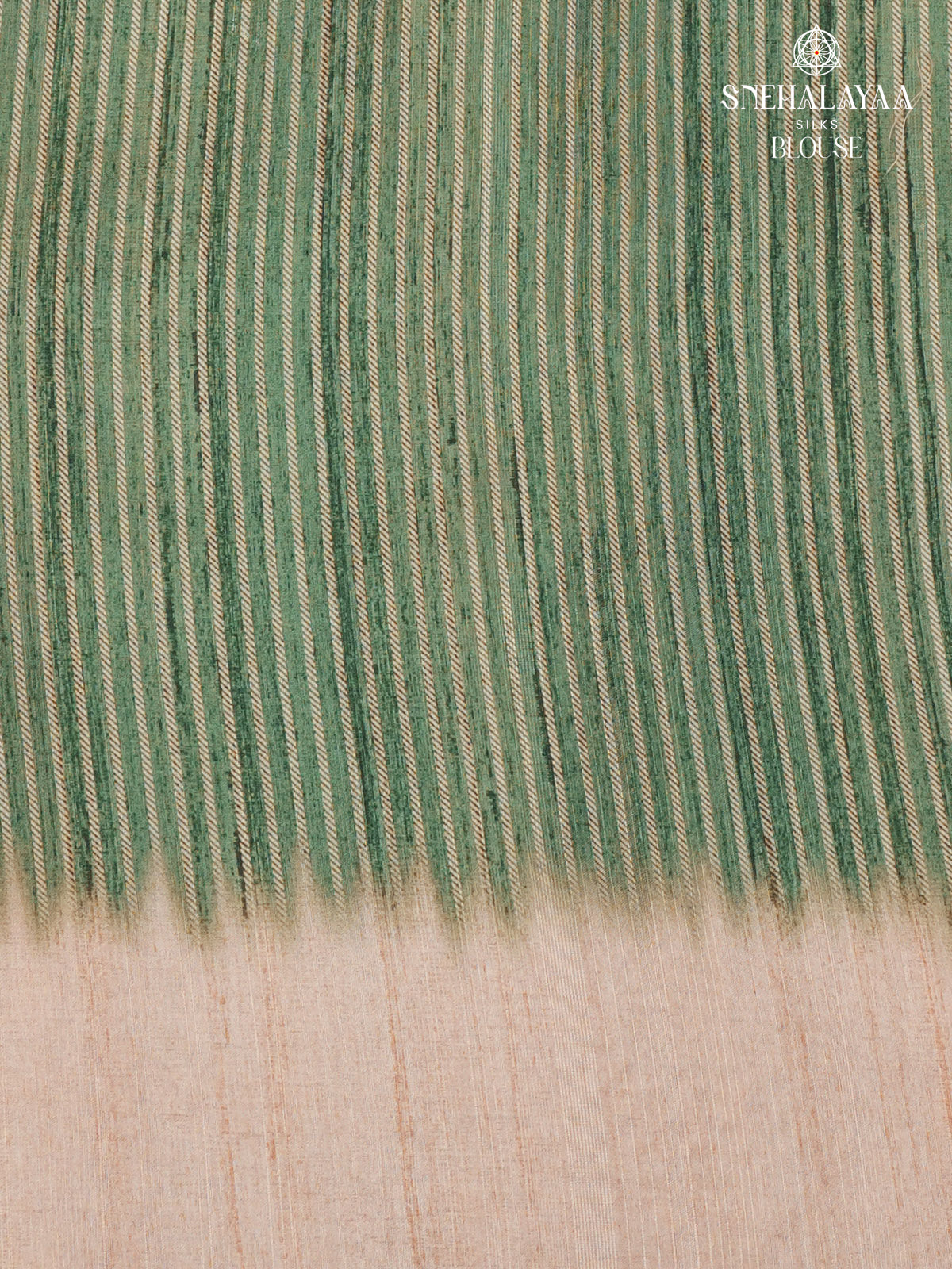 Green Tussar Embroidery Saree