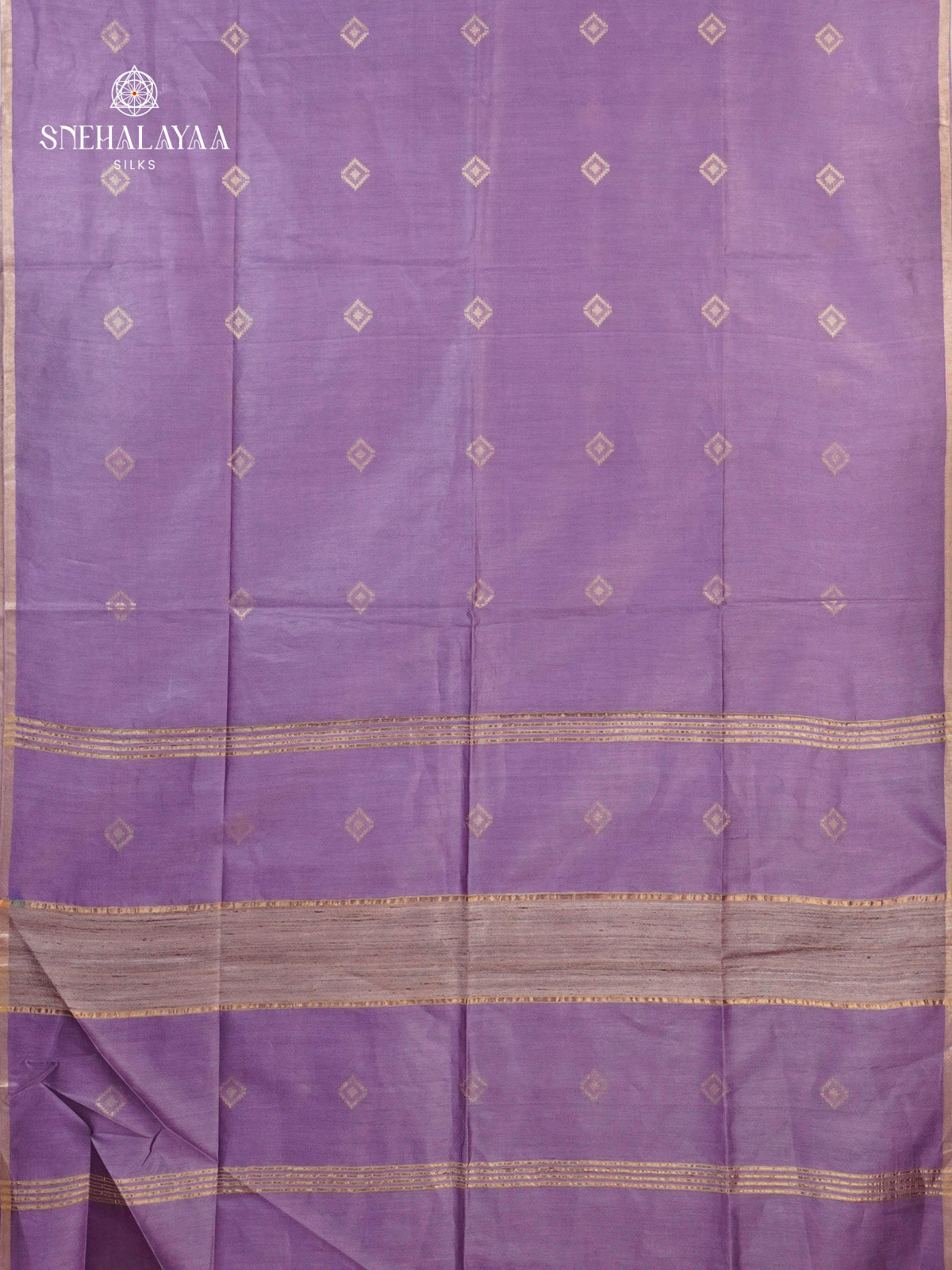 Lavender Tussar Saree
