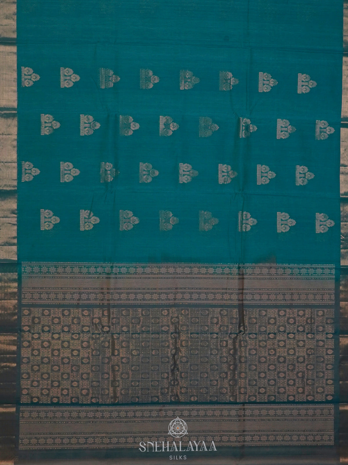 Blue Kanchi Silk Cotton Saree