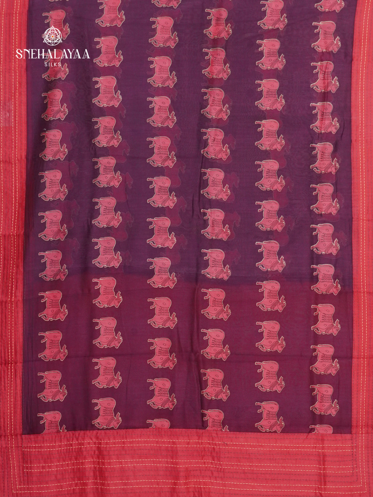 Purple Chanderi Saree