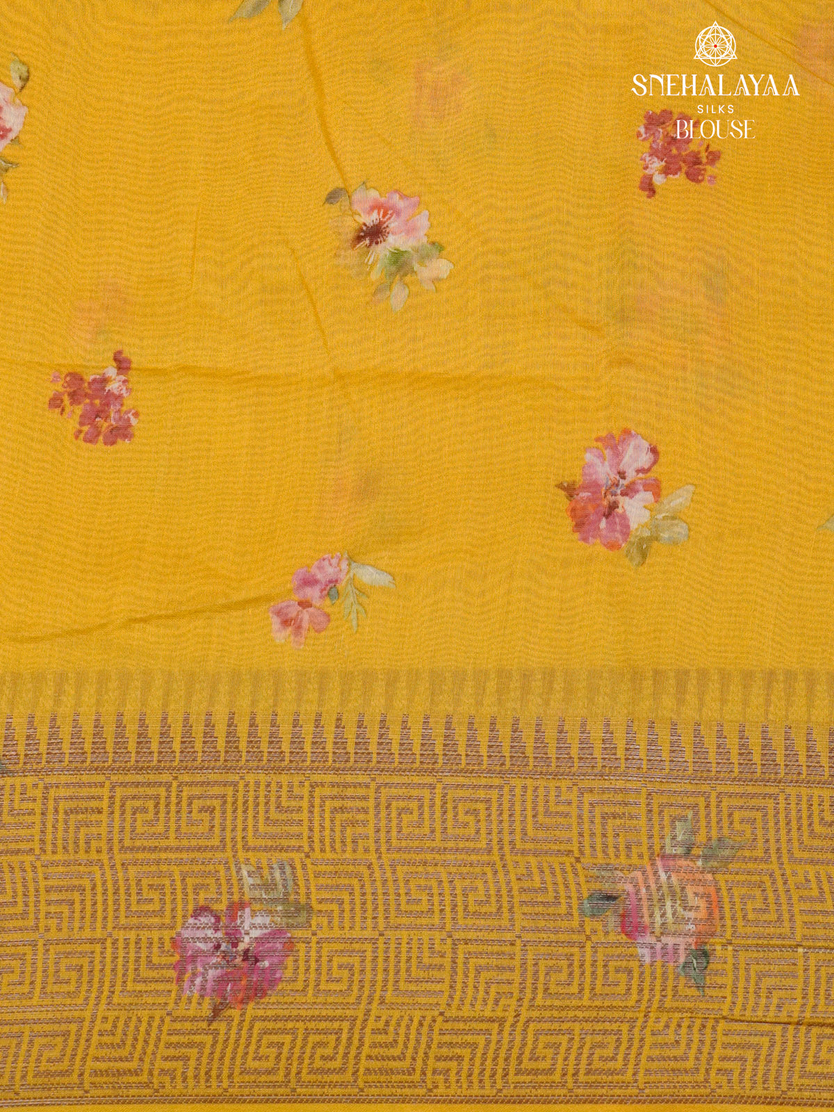 Yellow Chanderi Saree