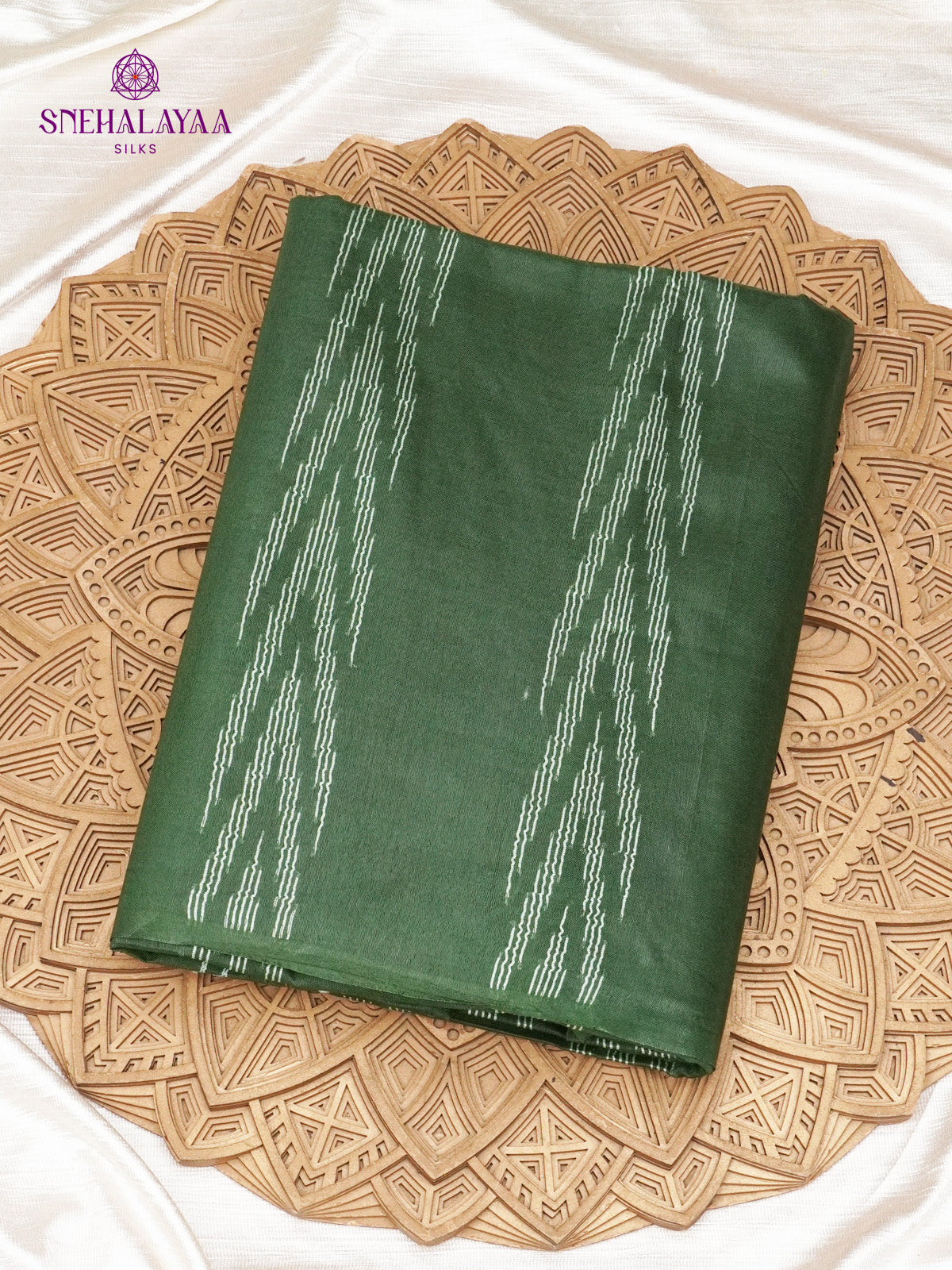 Emerald Bamboo Silk Saree