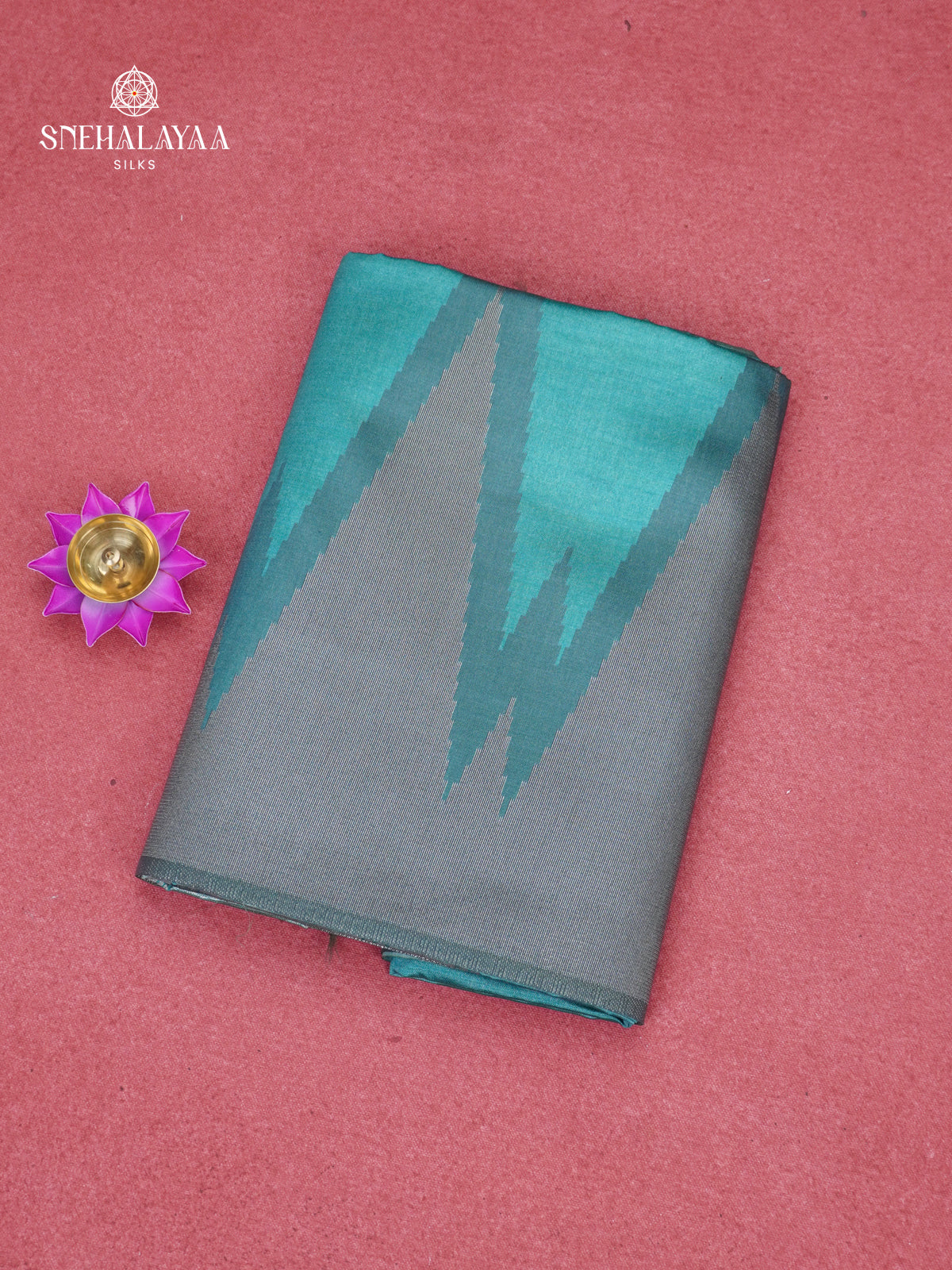 Sky Blue Jute Saree