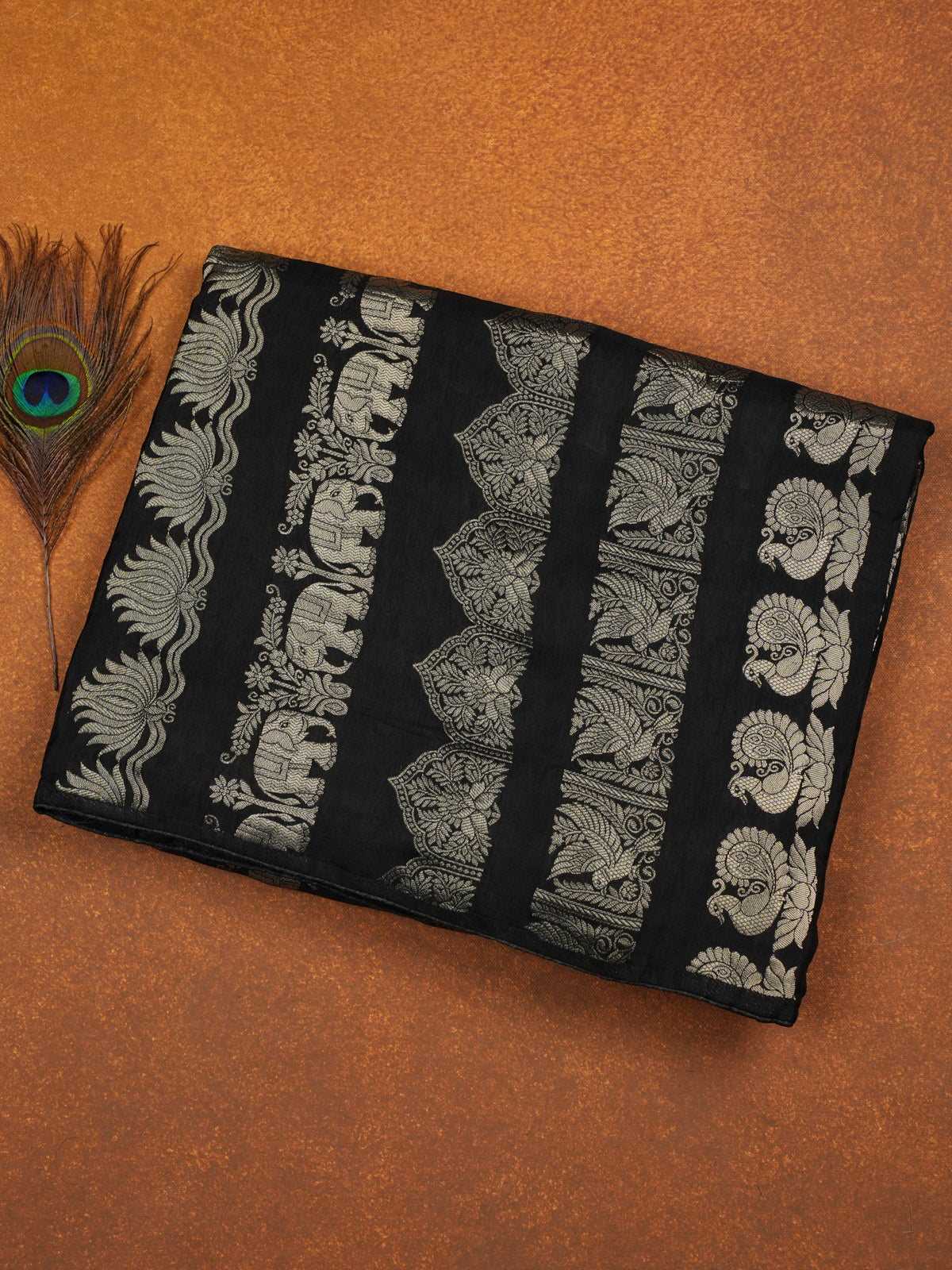 Black Banaras Silk Saree