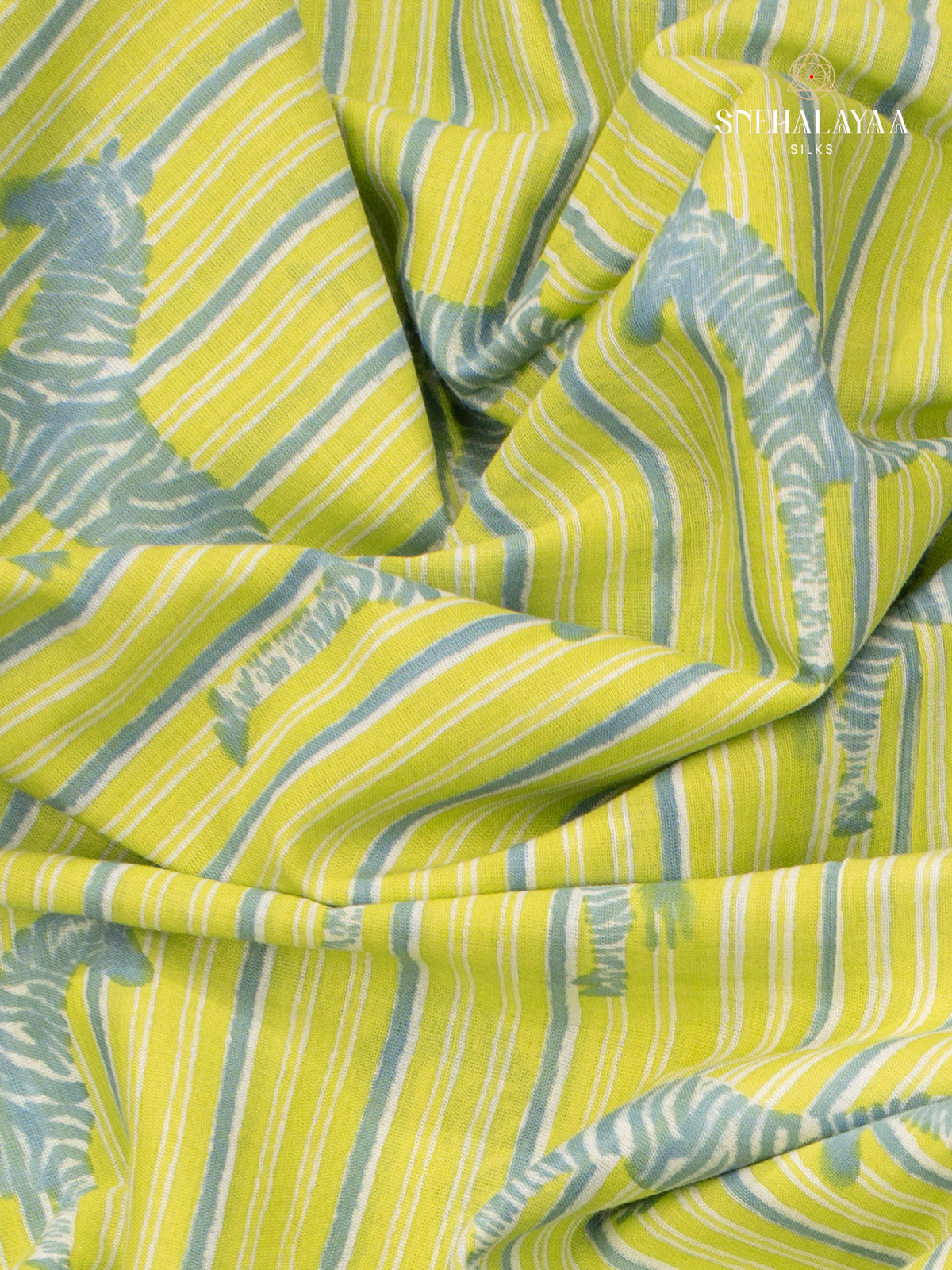 Light Green Jaipur Cotton saree