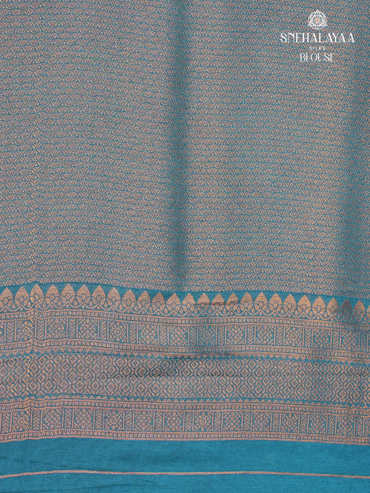 Peacock Blue Soft Silk Saree