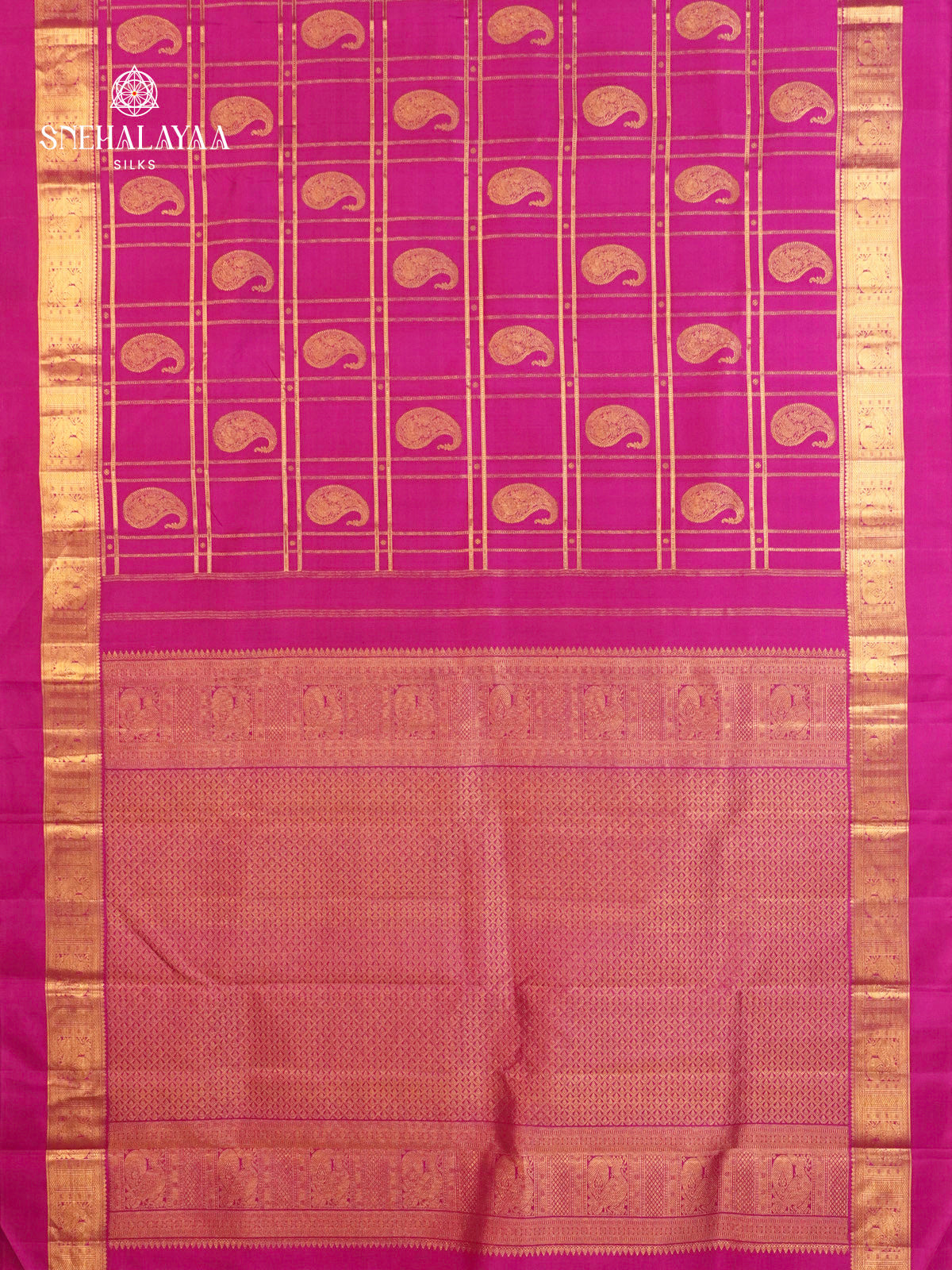 Magenta Kanjivaram Silk Saree
