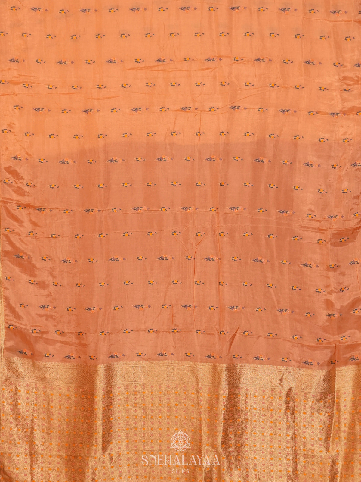 Peach Banaras Saree