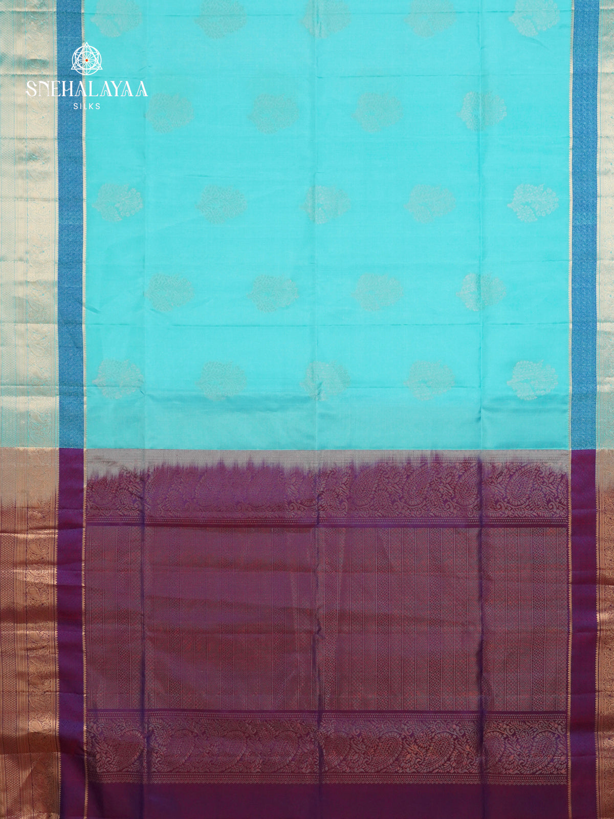 Sky Blue Soft Silk Saree