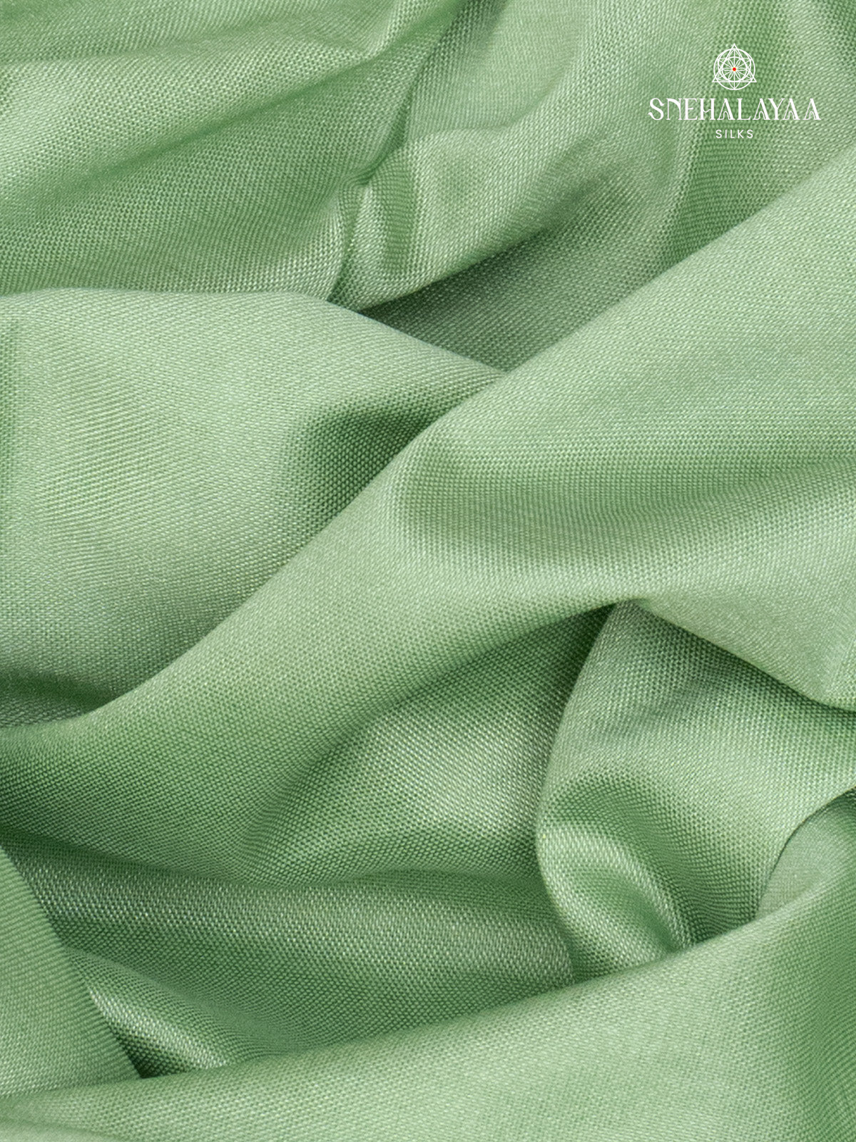 Sage Green Mysore Silk Saree