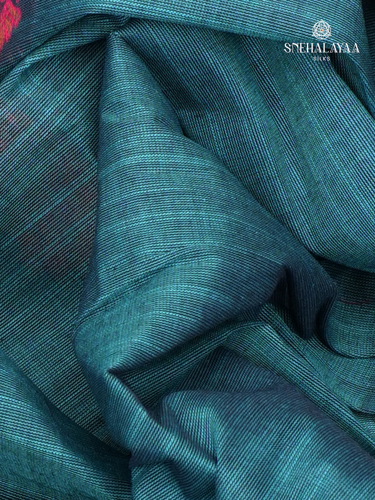 Sea Blue Handloom Cotton Saree