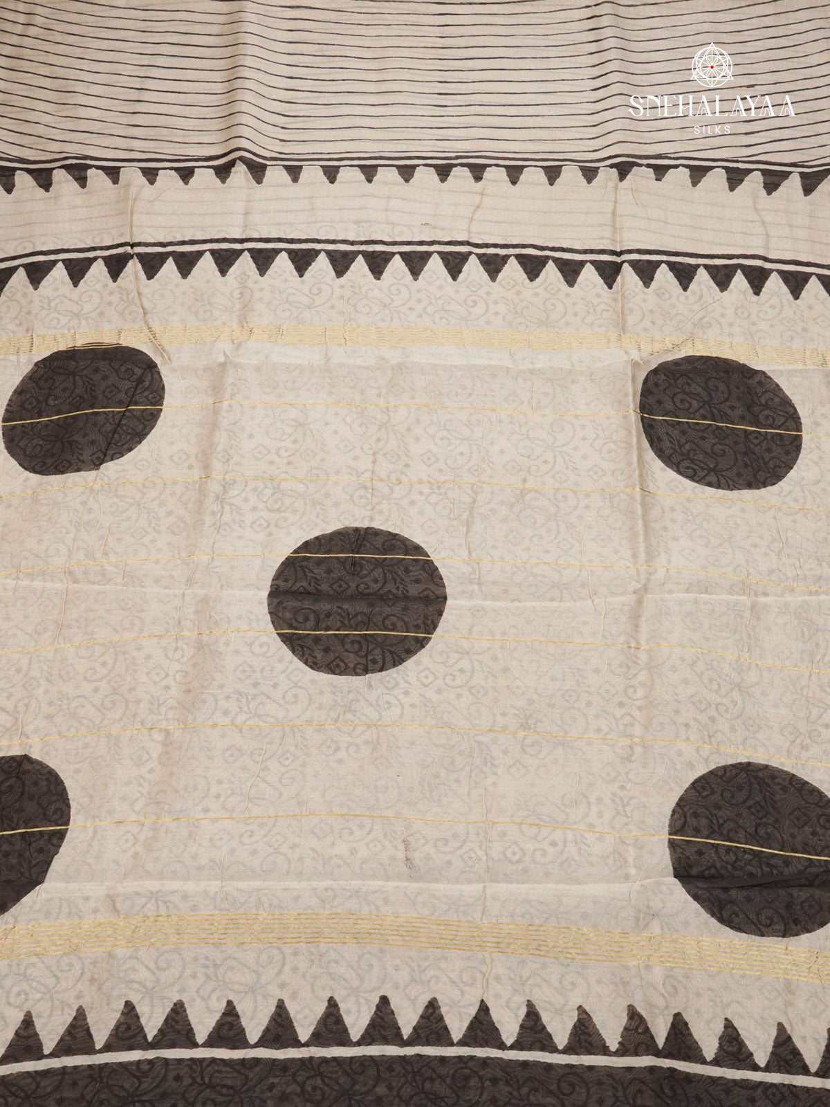 Off White Chanderi Saree