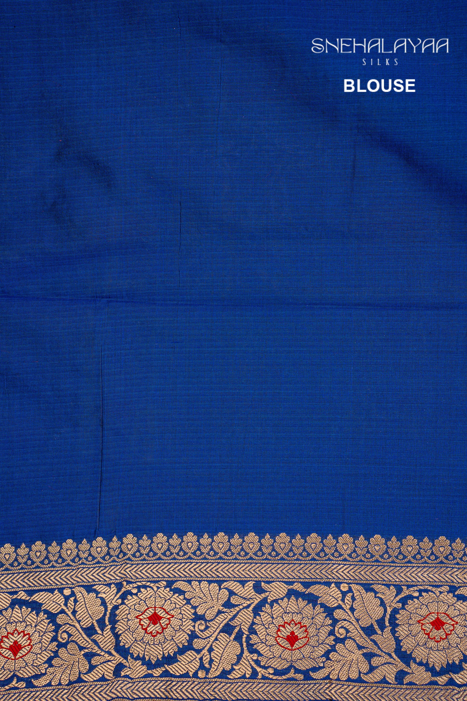Azure Blue Banaras Silk Saree