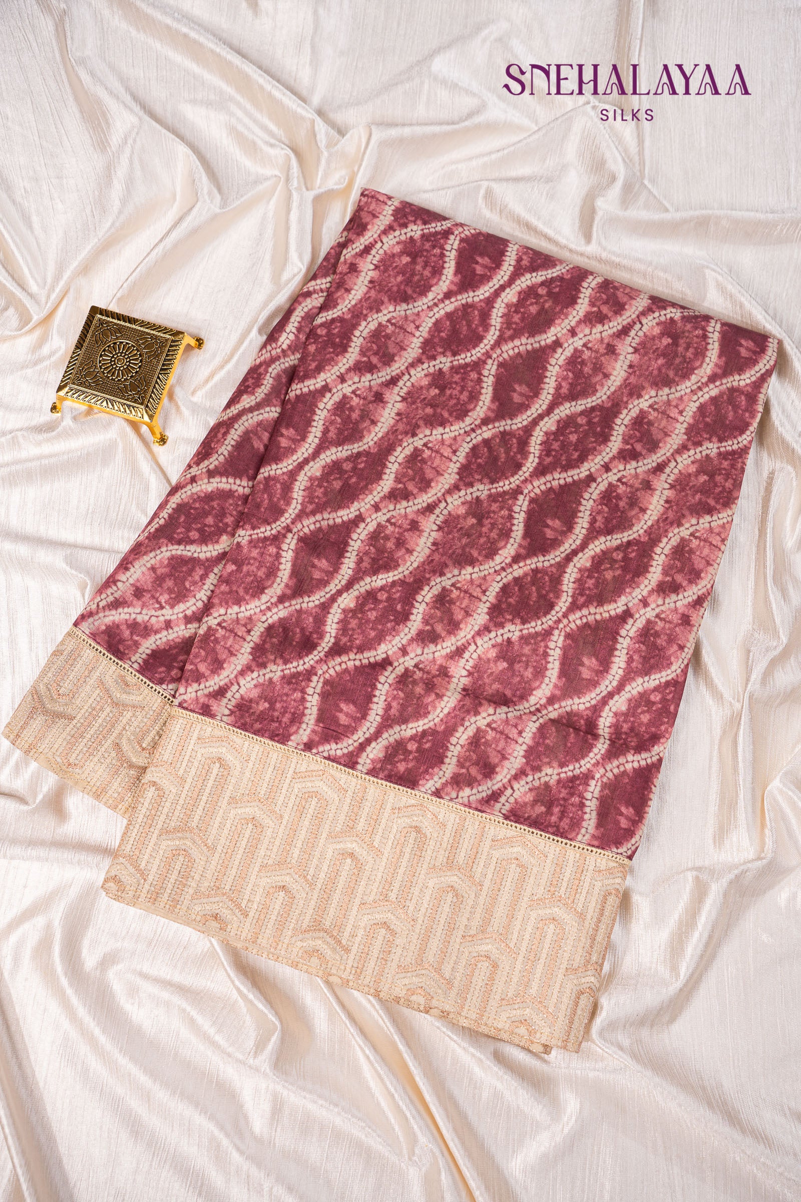 Candy Pink Raw Silk Saree