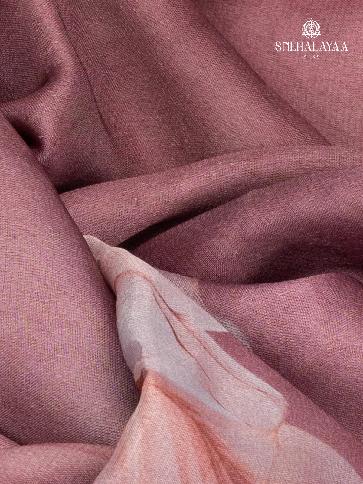 Plum Dola Silk Saree