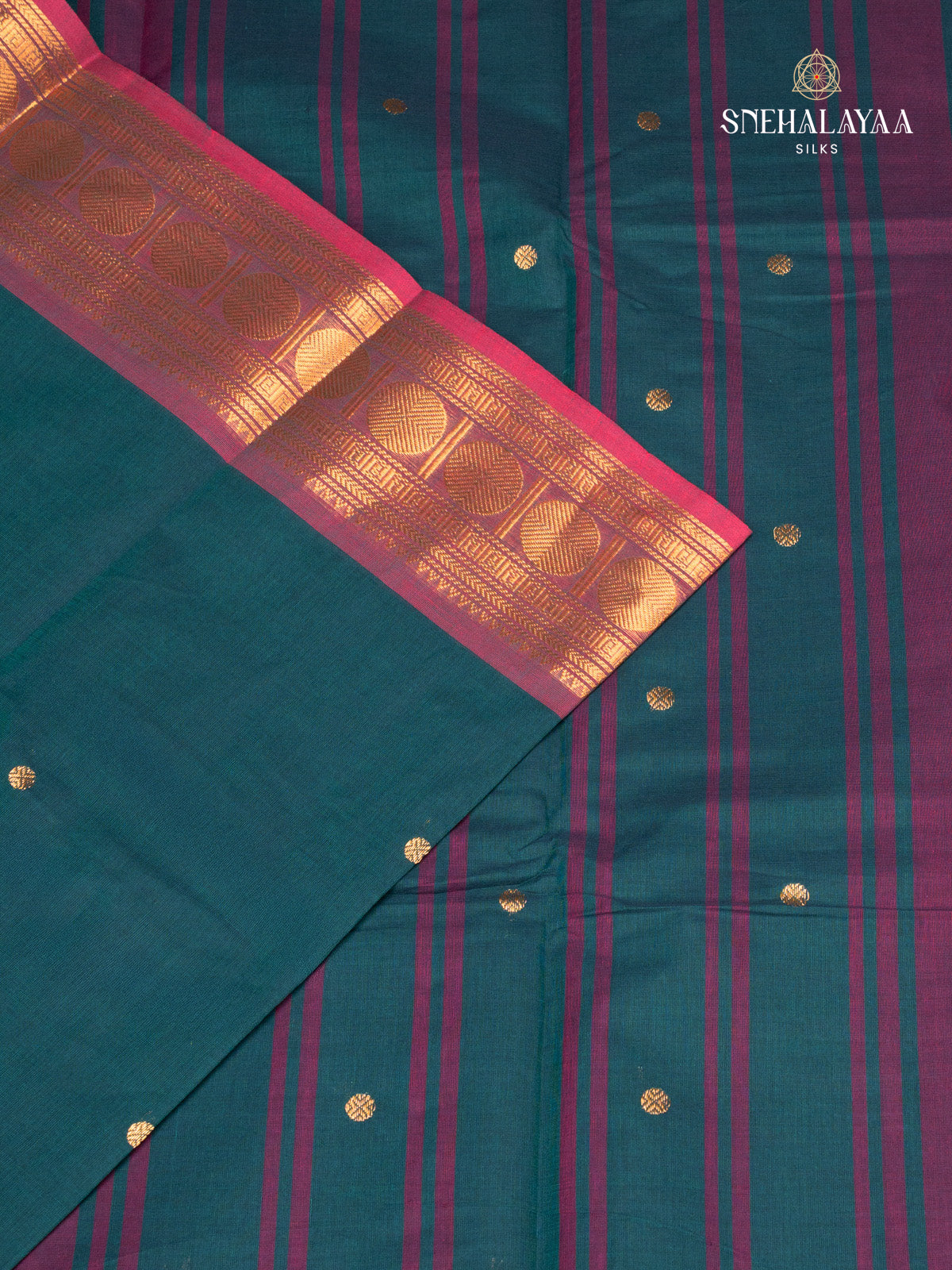 Blue Chettinad Cotton Saree