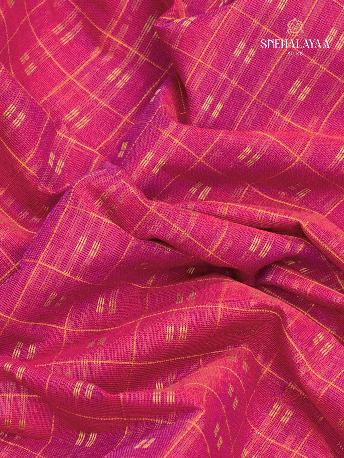 Pink  Kanchi Cotton Saree