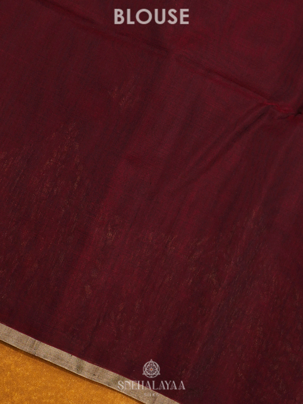 Maroon Kora Silk Cotton Saree