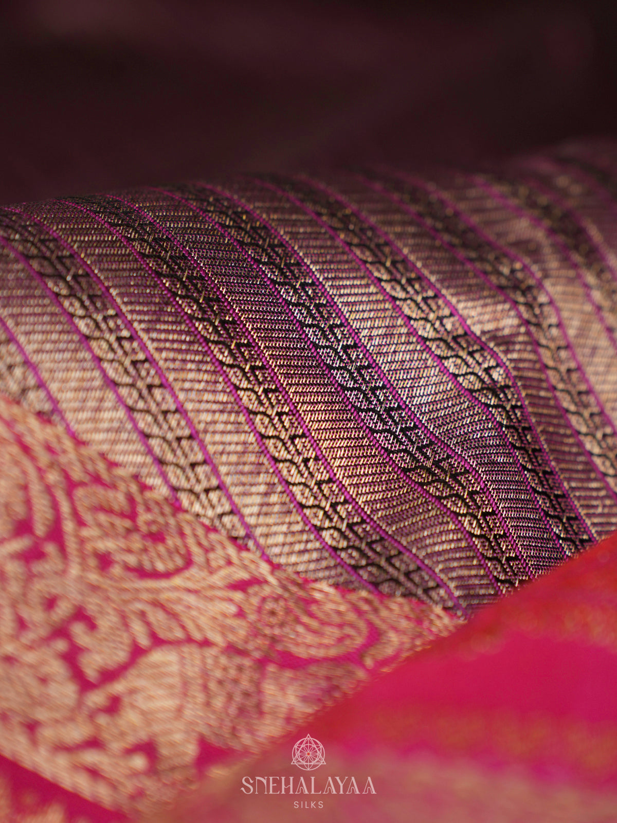 Purple Kanjivaram Silk Saree
