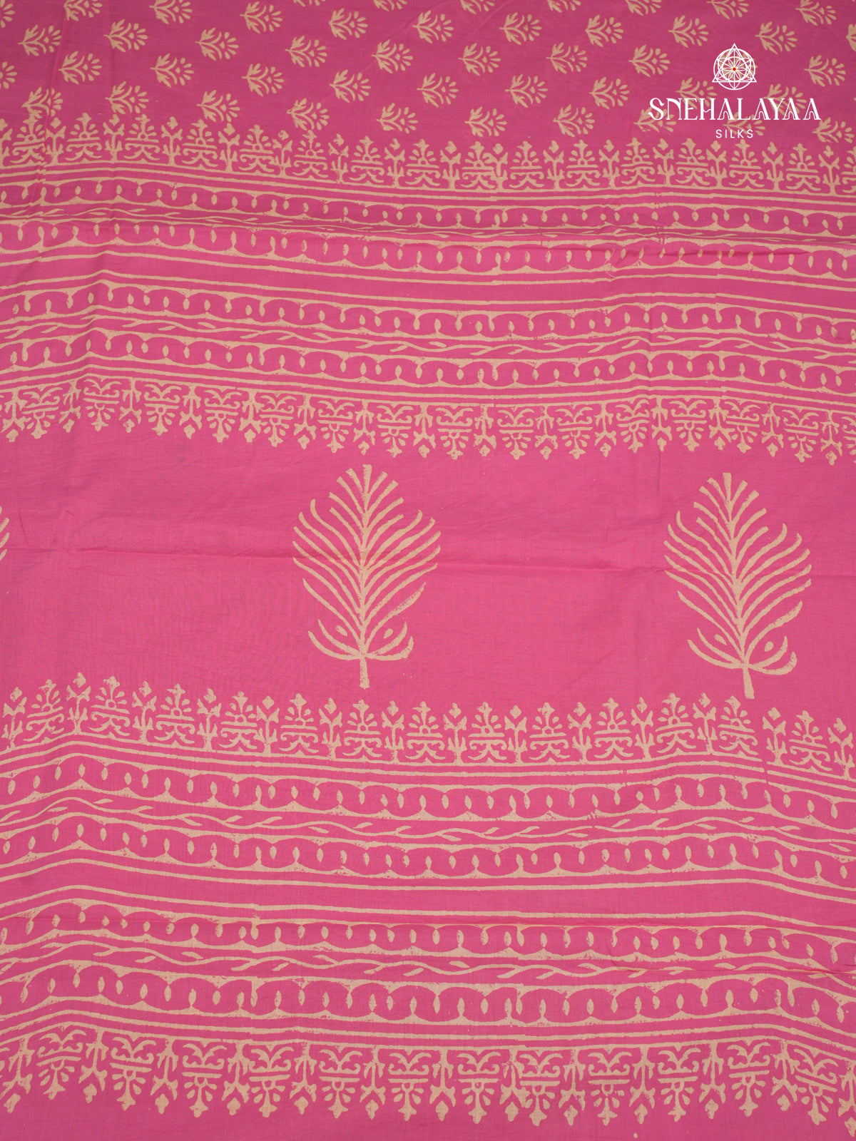 Pink Jaipur Cotton Saree
