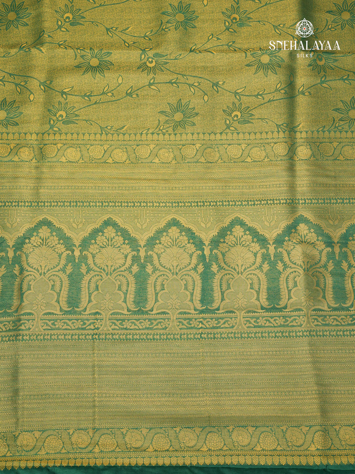Emerald Green Soft Silk Saree