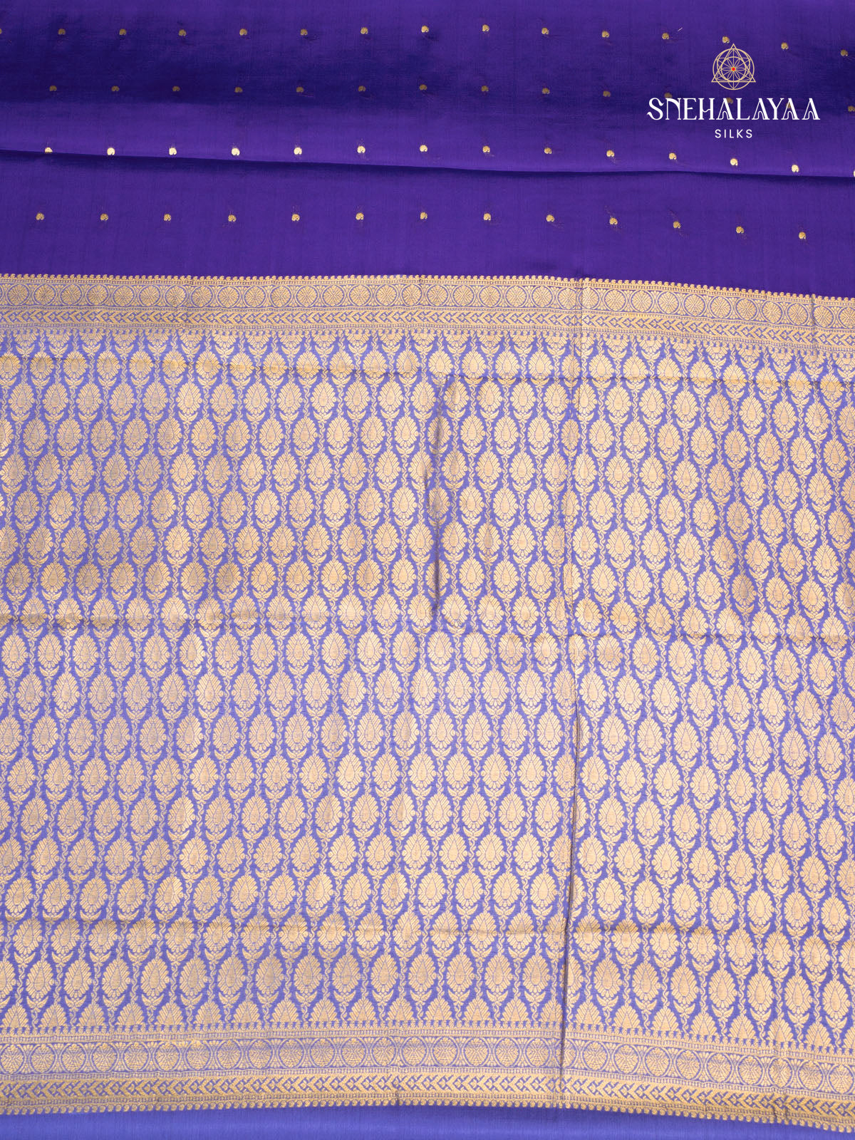 Blue Mysore Silk Saree