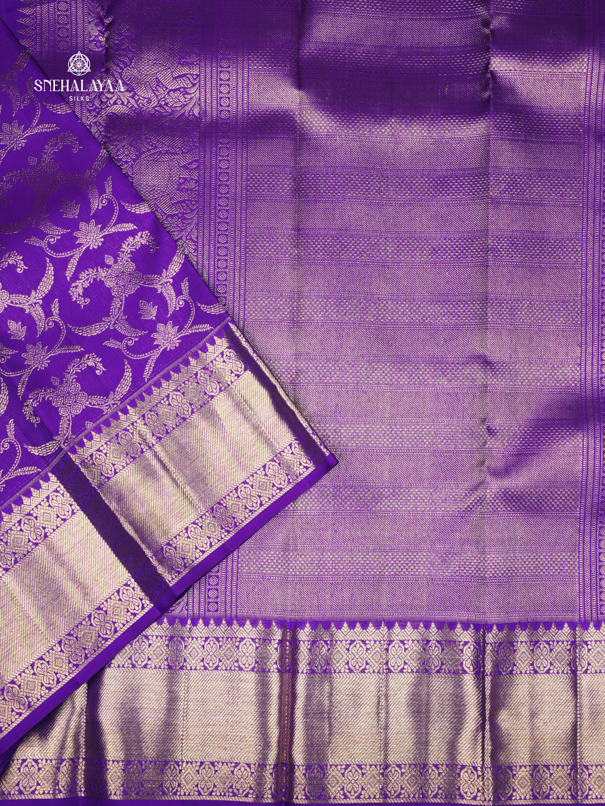 Royal Blue Kanjivaram Silk Saree