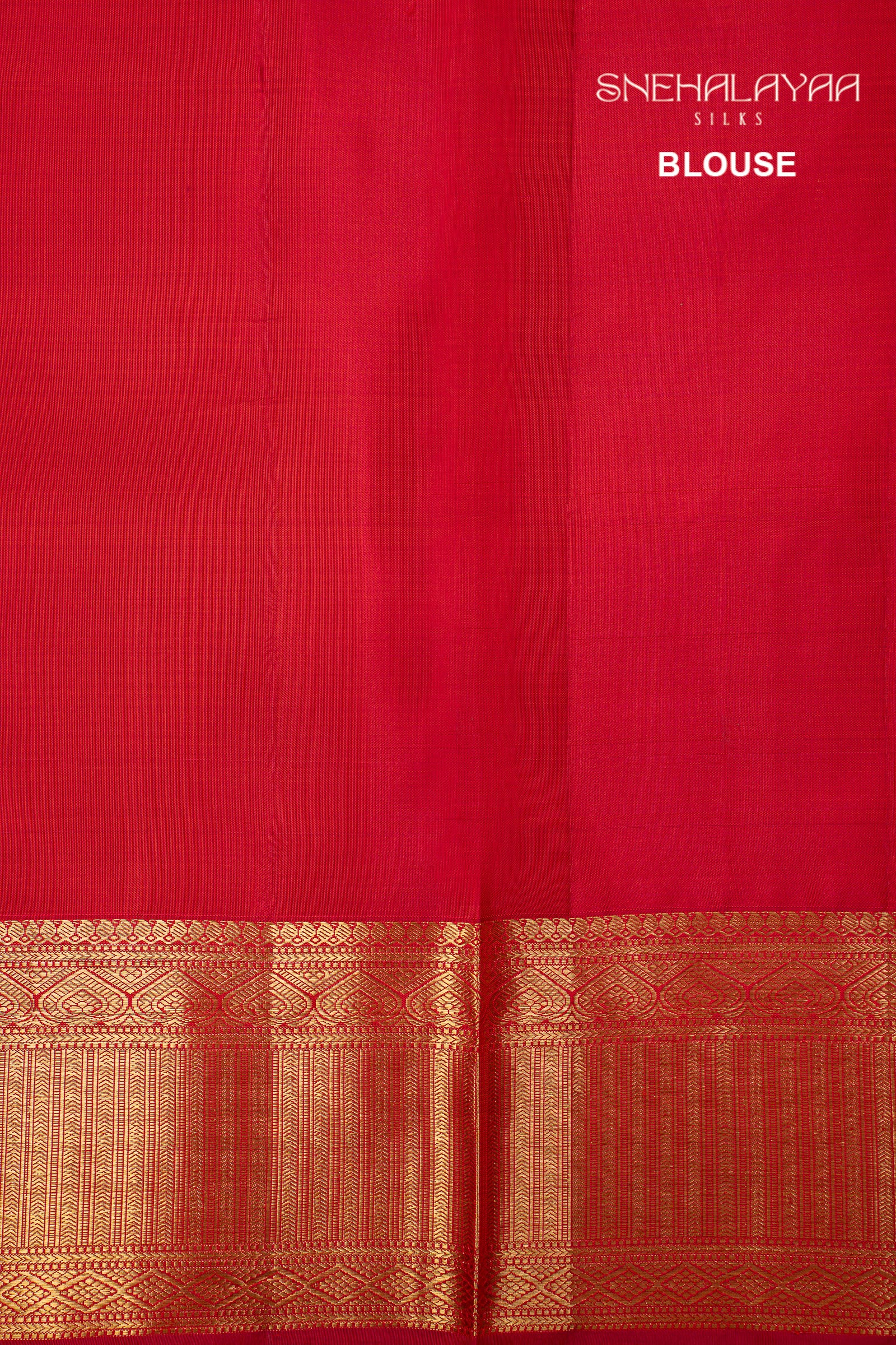 Crimson Red Kancheevaram Silk Saree