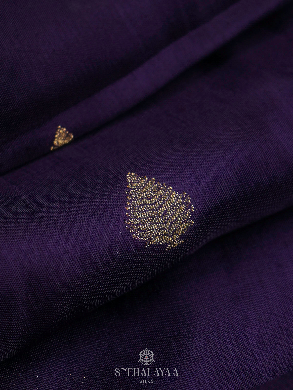 Purple Banaras Silk Saree
