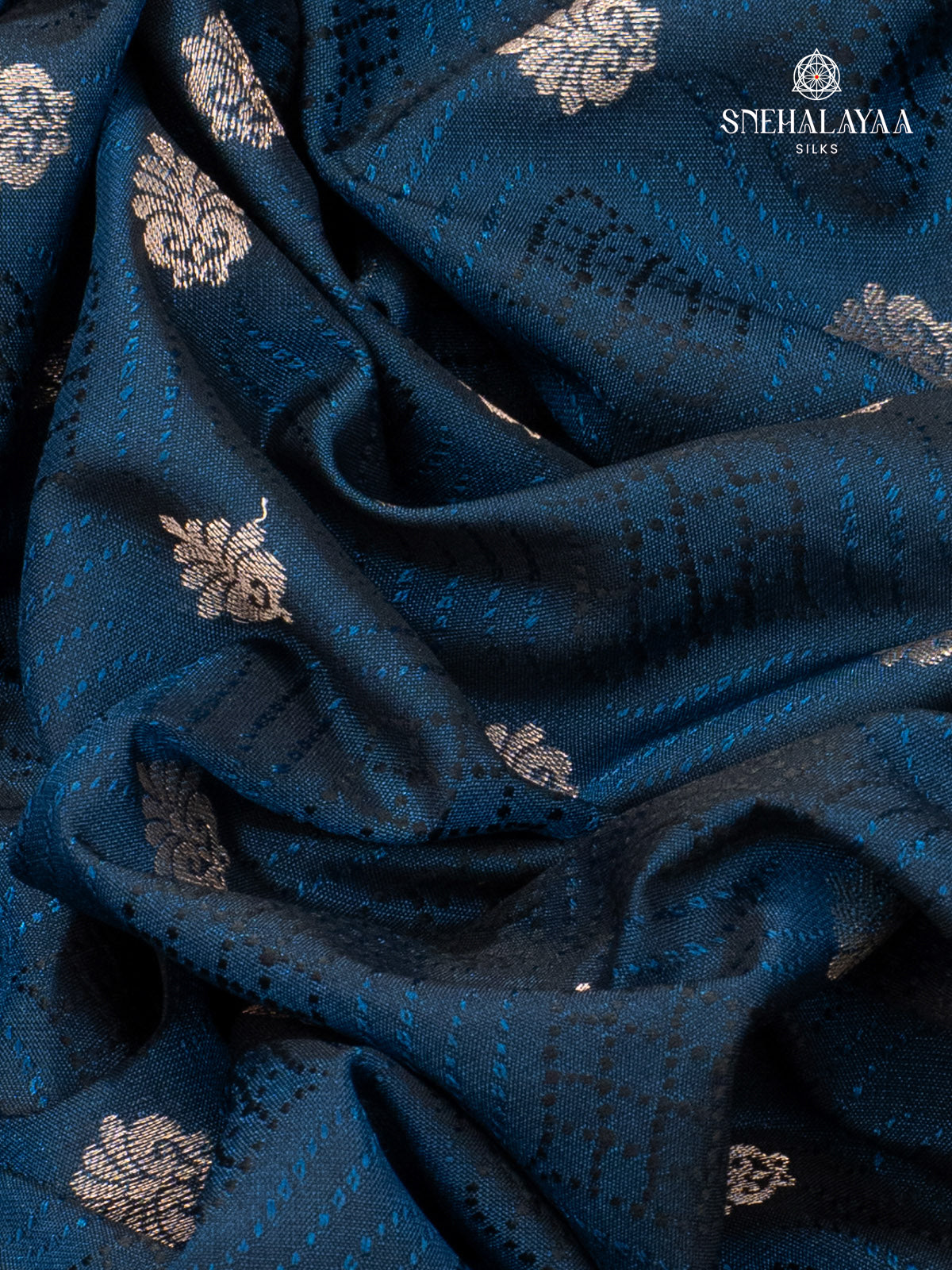 Navy Blue Soft Silk Saree