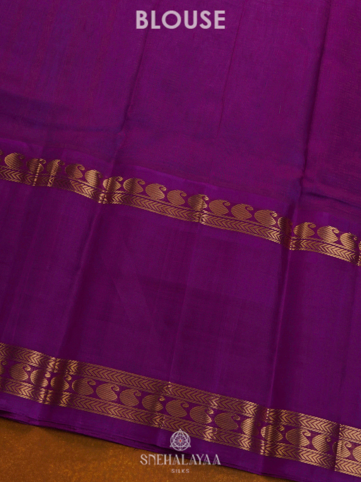 Purple Kuppadam Silk Cotton Saree with Magenta Border