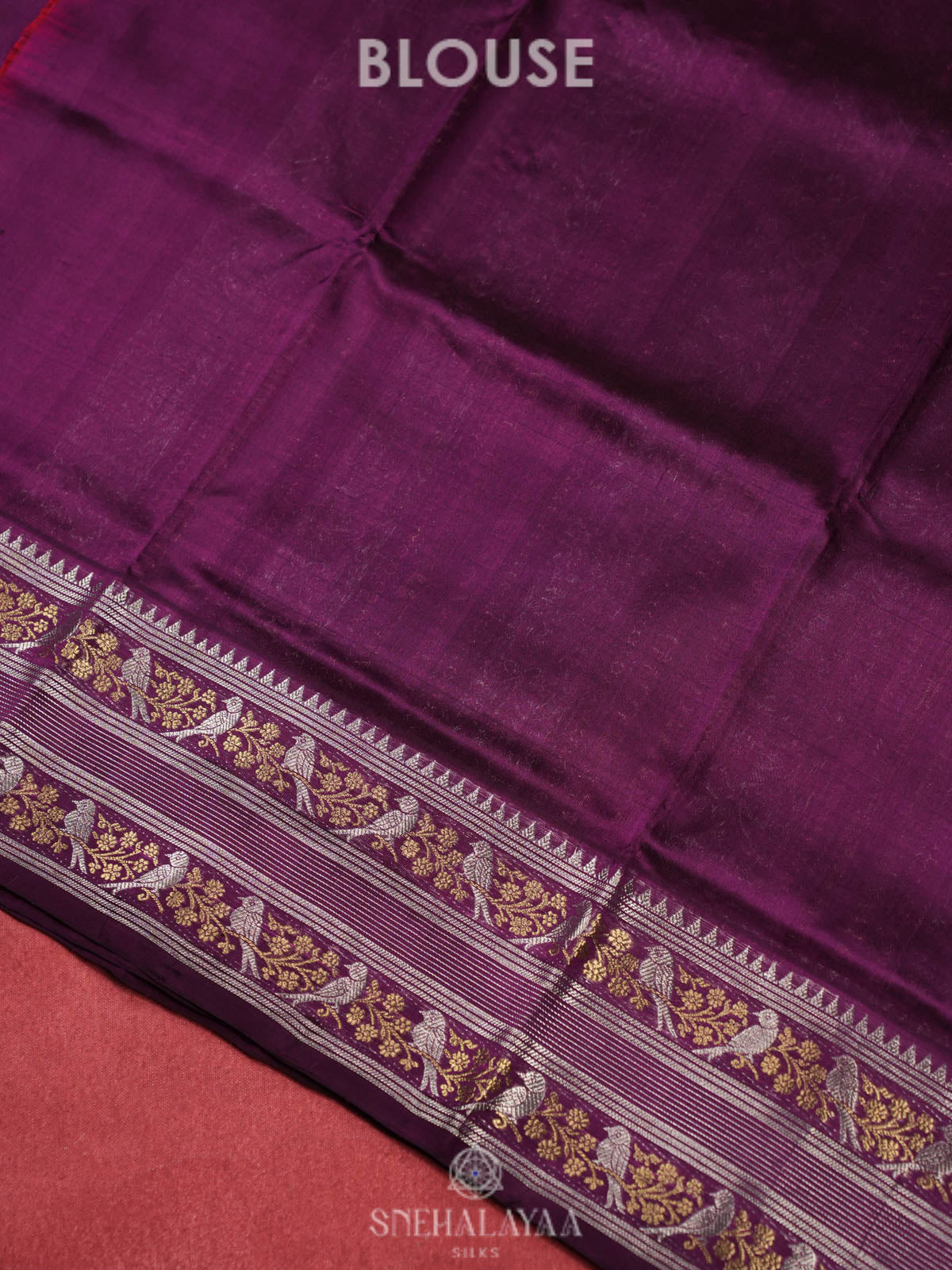 Burgundy Venkatagiri Silk Saree