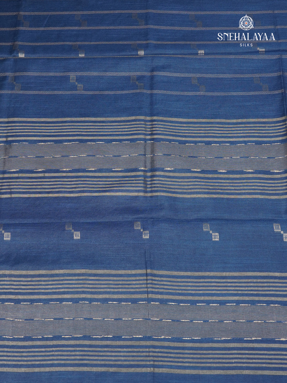 Blue Bamboo Silk Saree