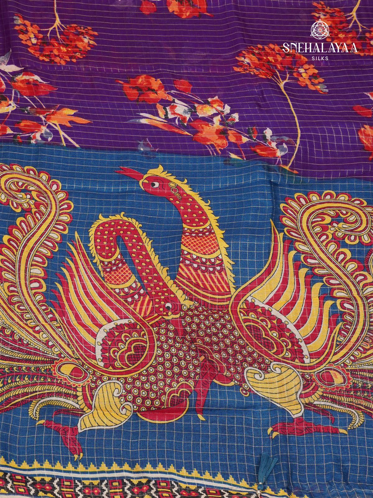 Violet Dola Silk Saree