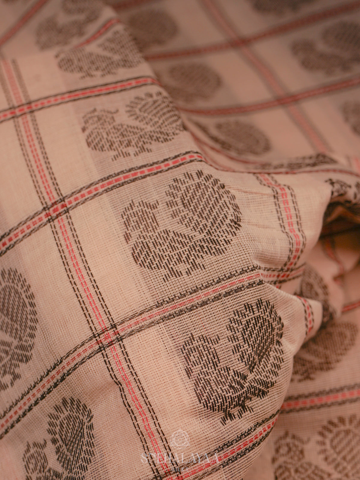 Beige Kanchi Cotton Saree