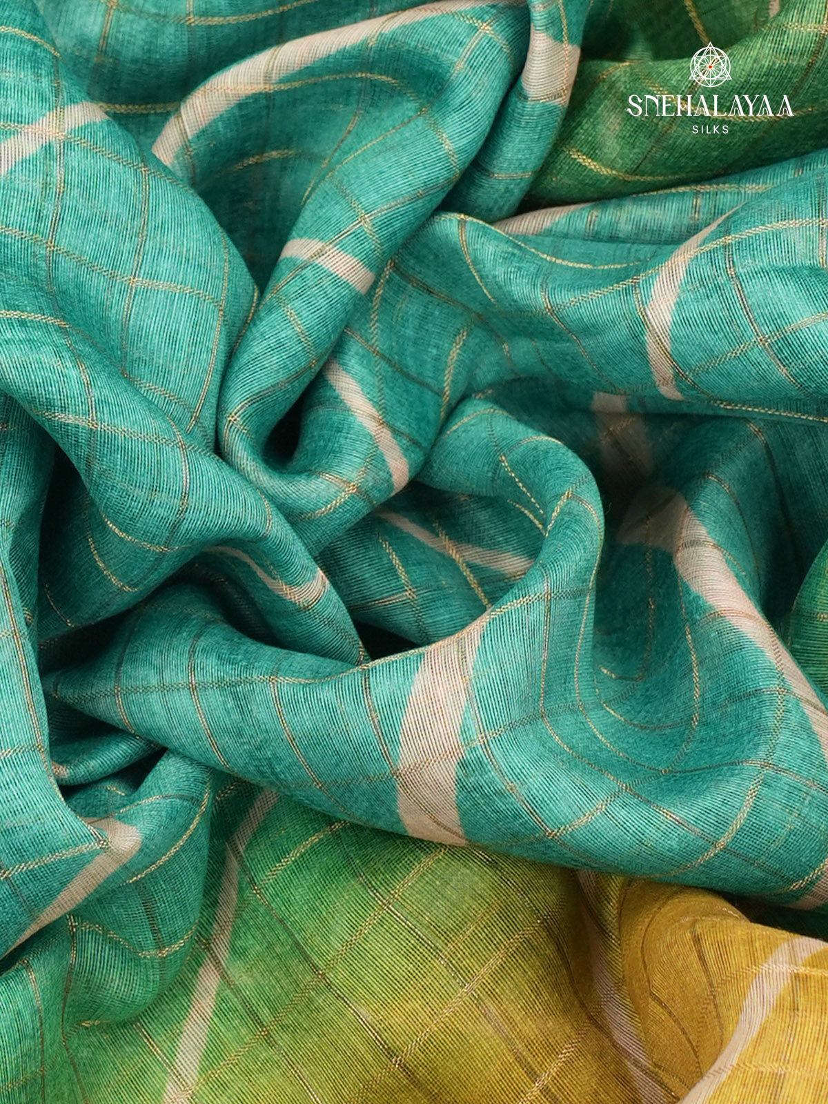 Multi Colour Madhubani Printed Saree