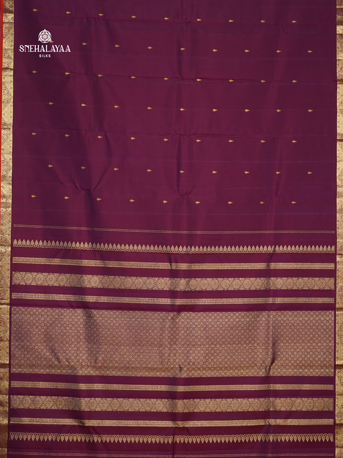 Purple Kanjivaram Silk Saree