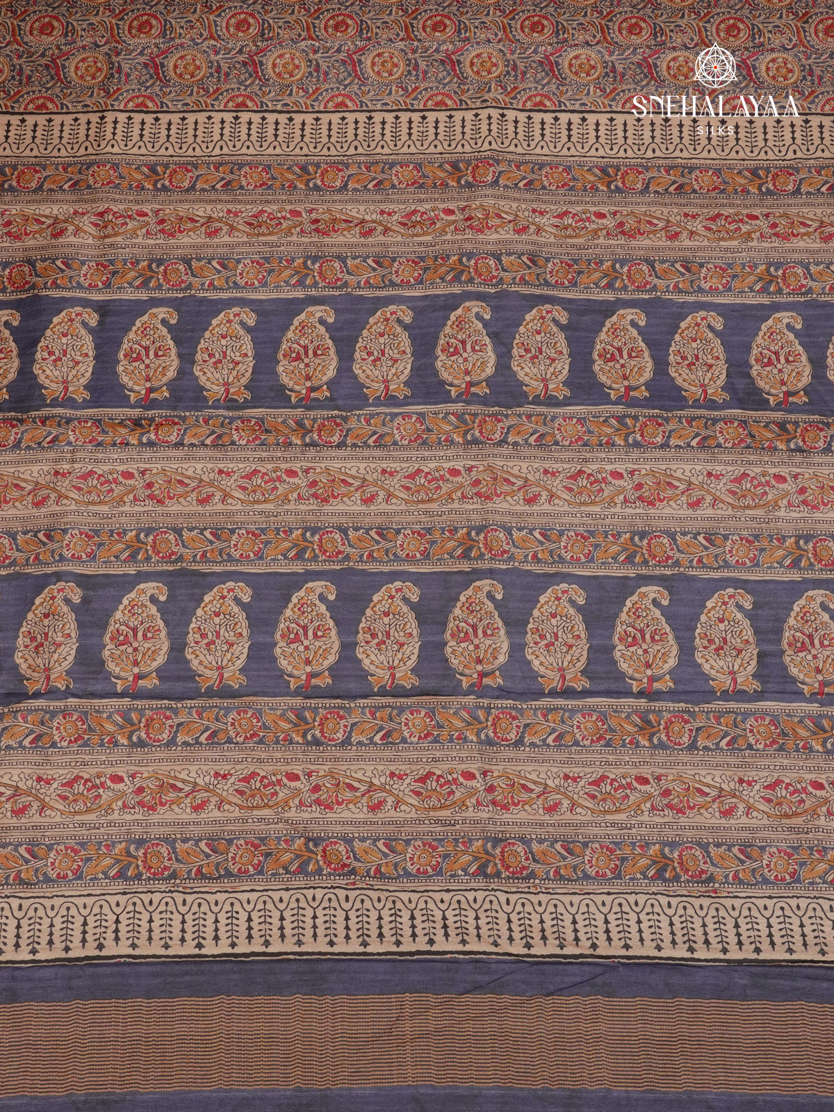 Pastel Blue Tussar Saree