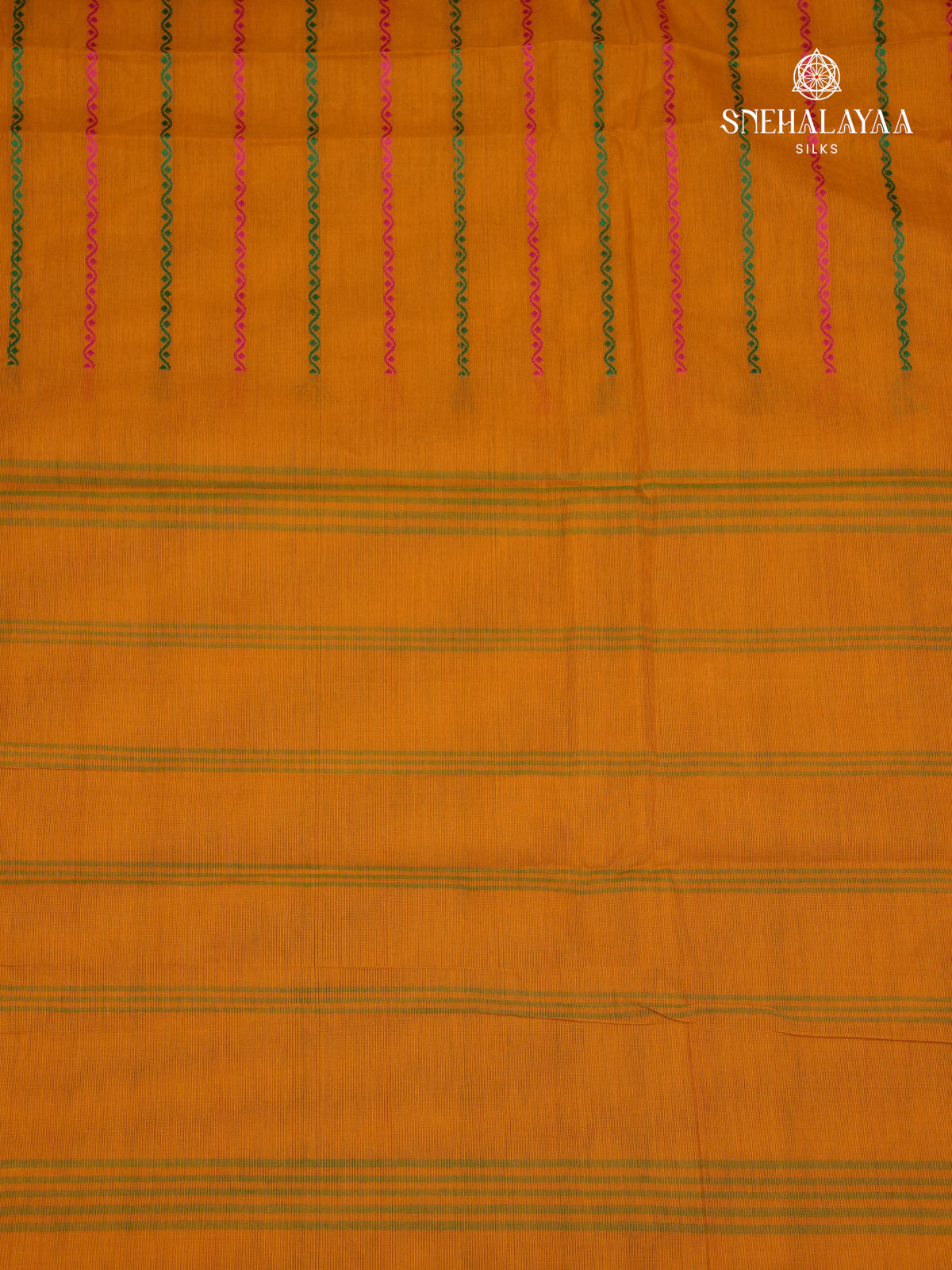 Mustard Chettinad Cotton Saree