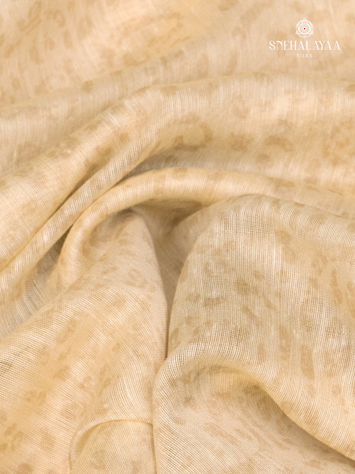 Cream With Maroon Border Linen Saree