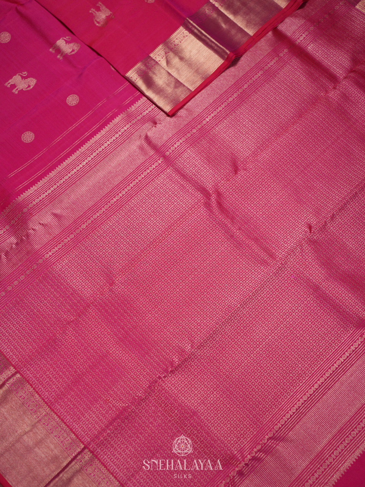 Pink Kanjivaram Silk Saree