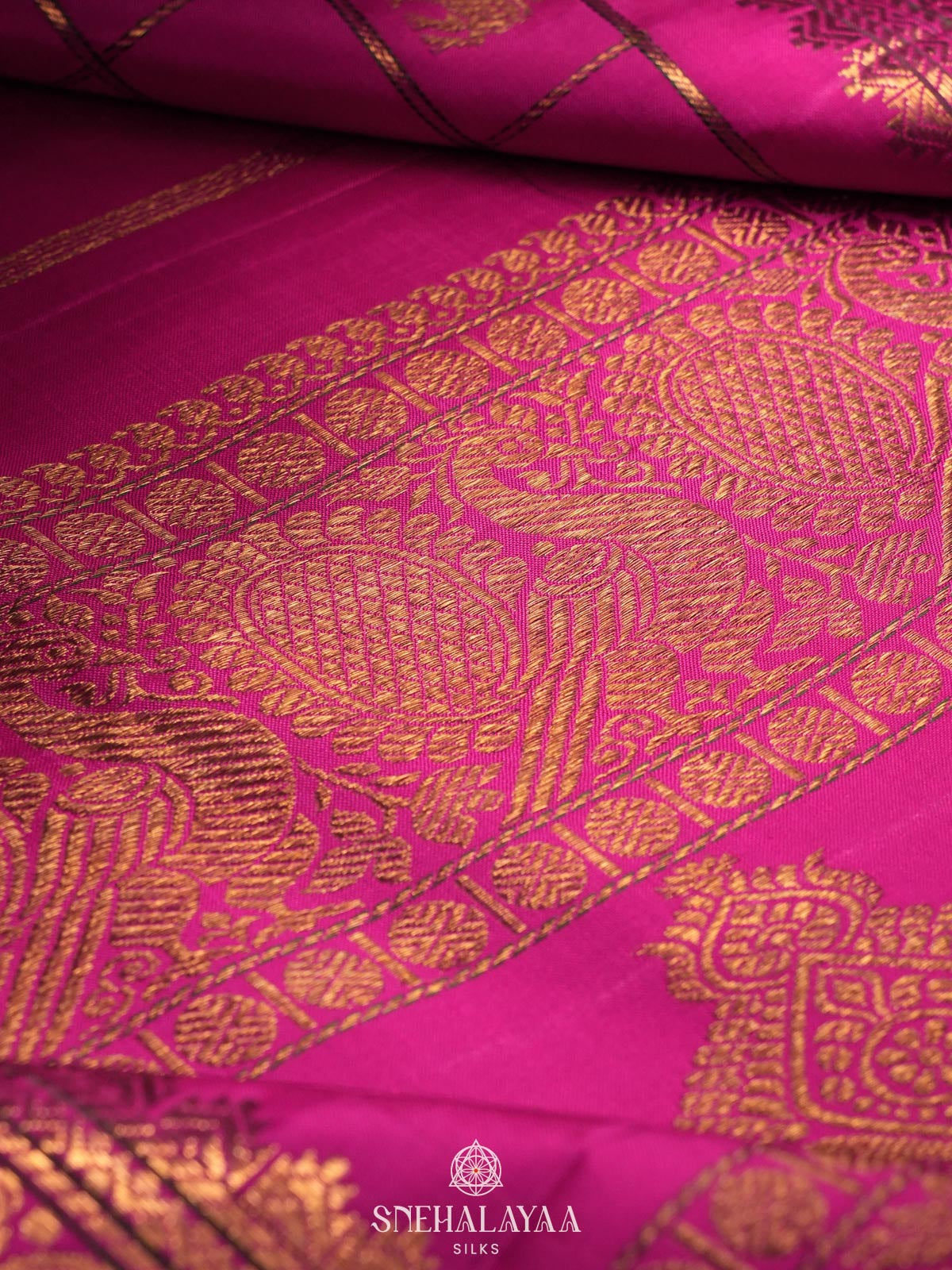 Pink Kanjivaram Silk Saree