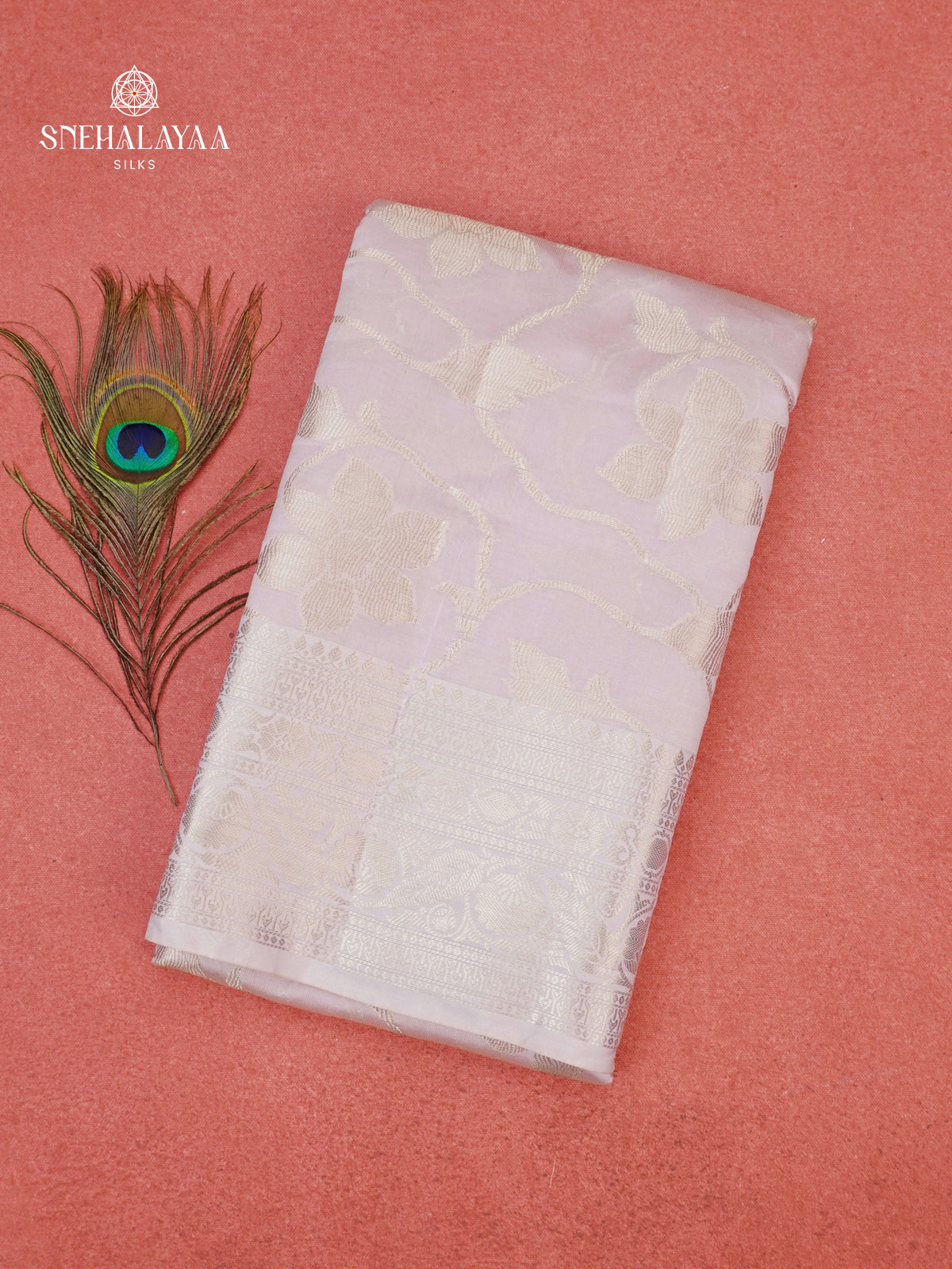 White Banaras Silk Saree