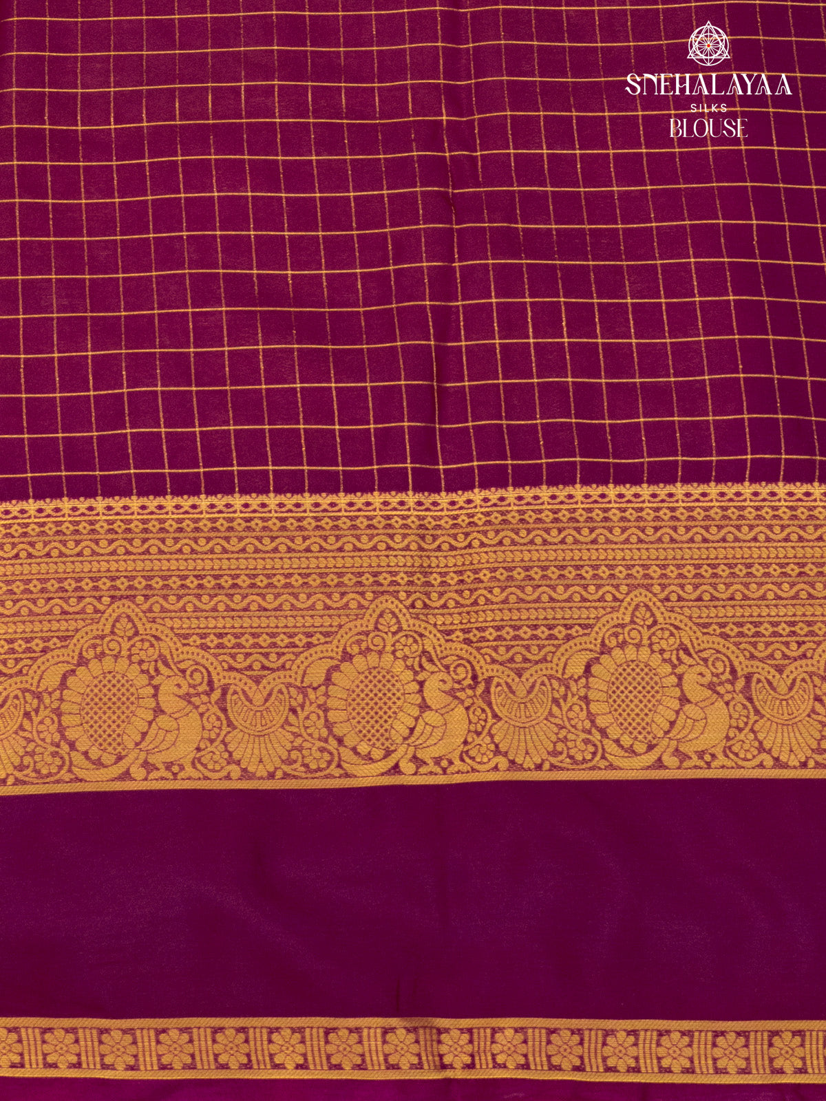 Beige Mysore Silk Saree