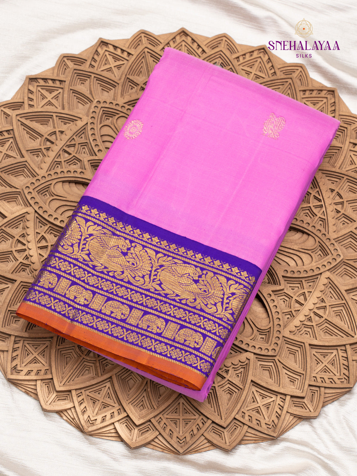 Pink Kanjivaram Silk Saree