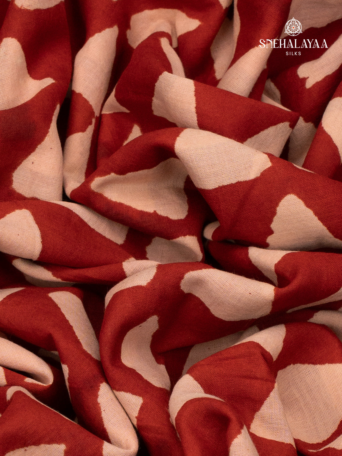 Maroon Jaipur Cotton Saree